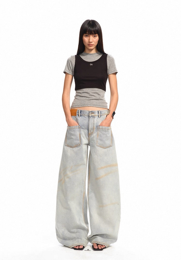 Ceramic Burlap Jeans