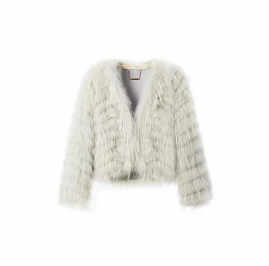 Bordeaux Faux Fur Coat