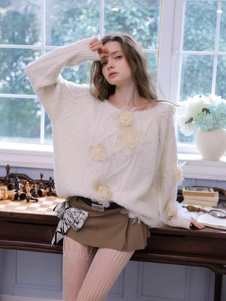 Bow-Knot Silk Scarf Skirt