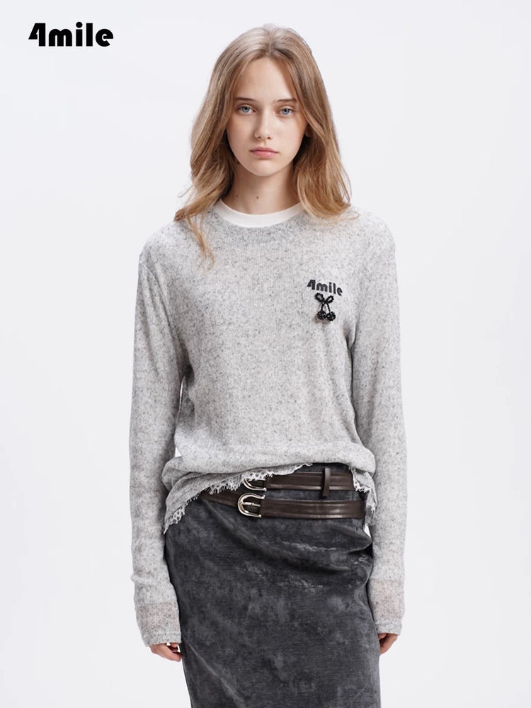 Black Cherry Long-sleeve Two-piece T-shirt