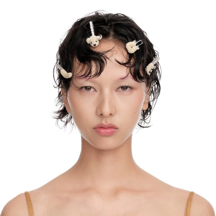 Love Teddy Bear Hair Clip