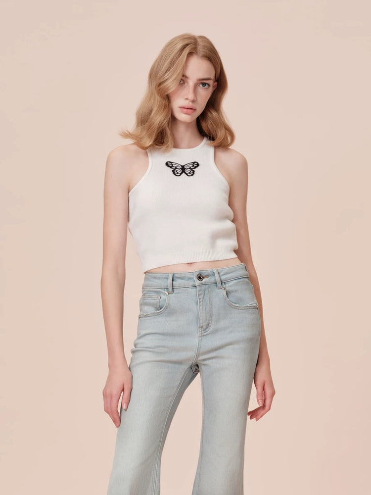 Butterfly Wool Racerback Vest