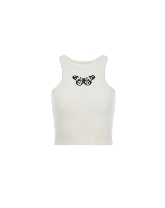 Butterfly Wool Racerback Vest