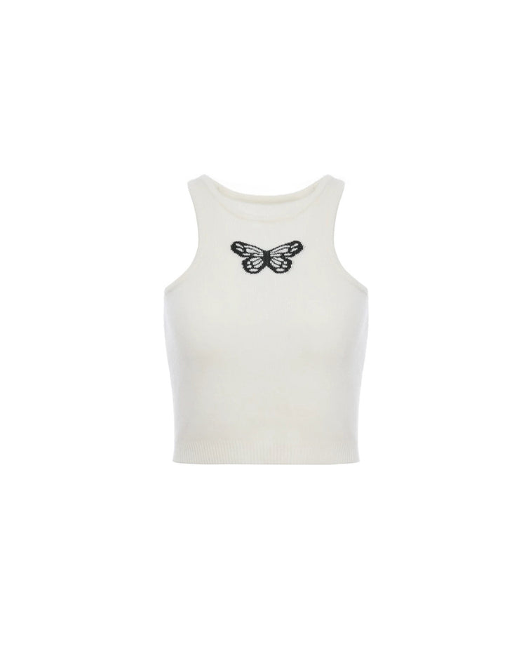 Butterfly Wool Racerback Vest