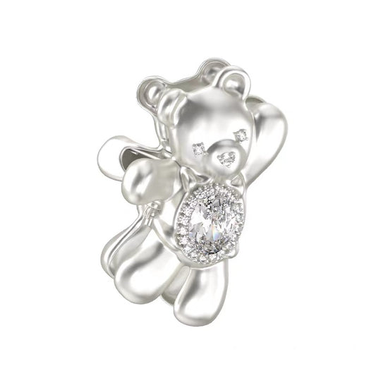 Paradise / Metal Waving Bear Hair Claw