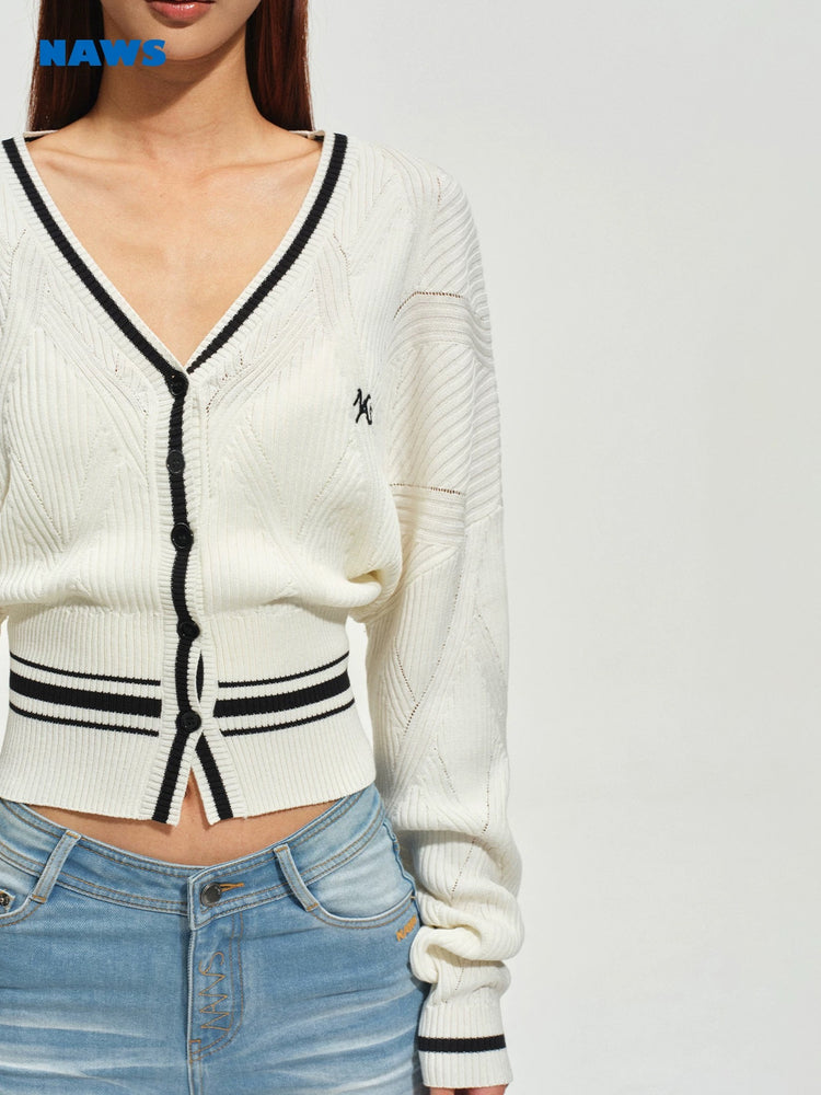 Newport Color-block Knit Cardigan