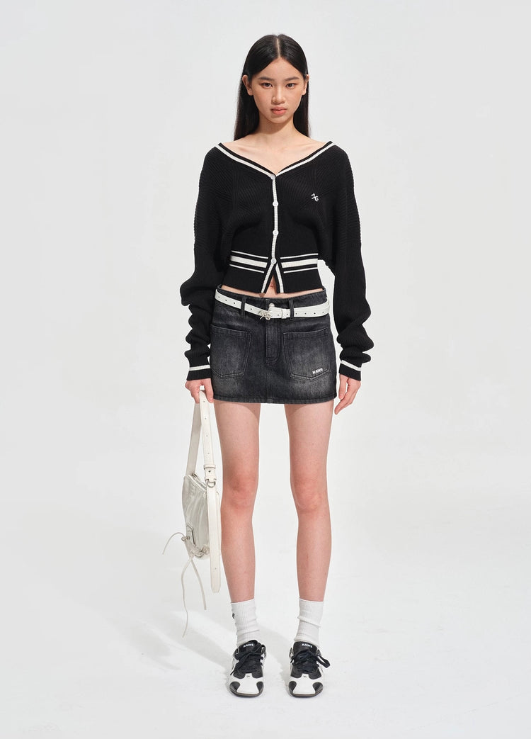 Newport Color-block Knit Cardigan