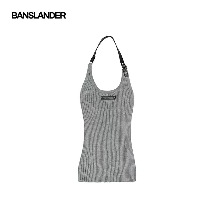 Belted Halter Vest