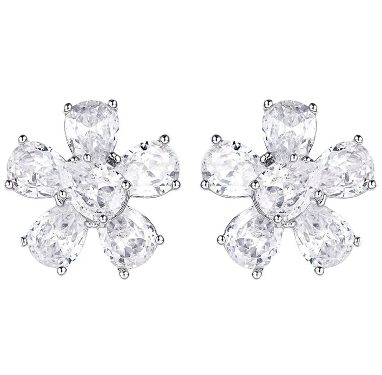 Crystal Flower Earrings