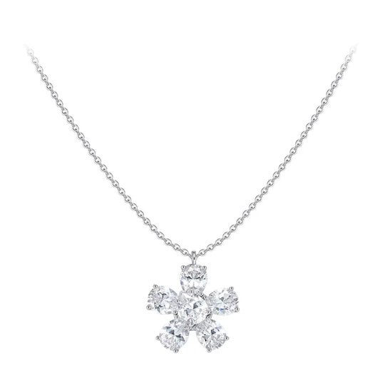 Crystal Flower Necklace