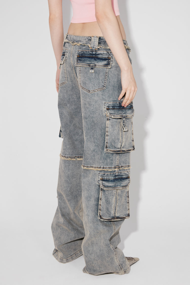 MISBHV X Esther Yu Sunset Denim Raver Cargos
