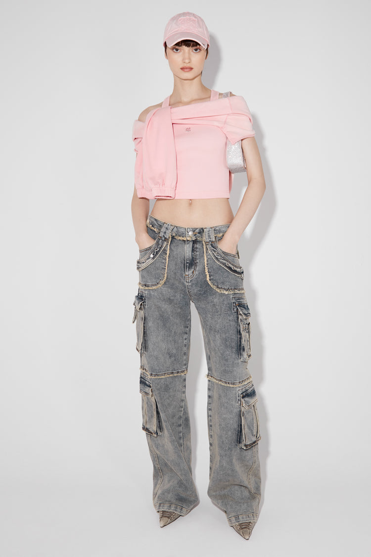 MISBHV X Esther Yu Sunset Denim Raver Cargos