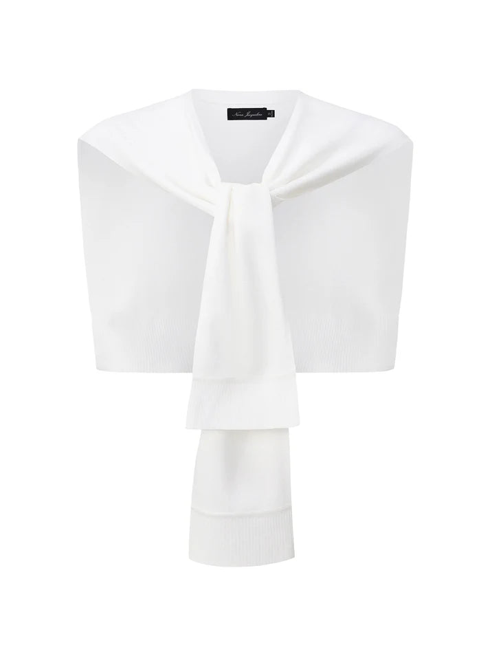 Ava Minimal Pink Knit Shawl