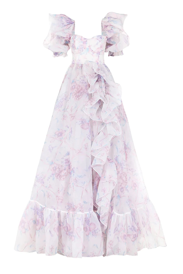 Ribbon Floral Fling Knotted Gown main image 1