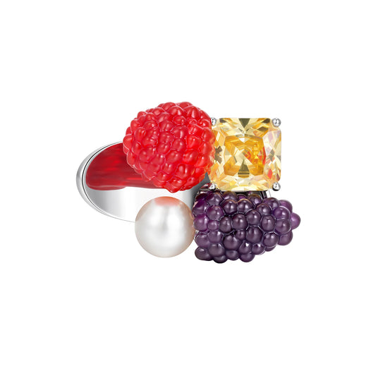 Paradise / Berries Gemstone Hair Clip