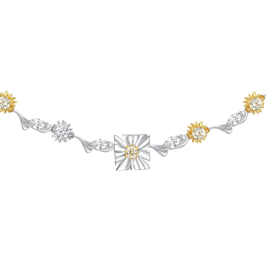 Ripple / Square Flower Leaf Chocker