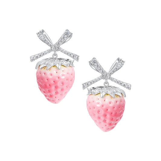Paradise / Strawberry Bowknot Earring
