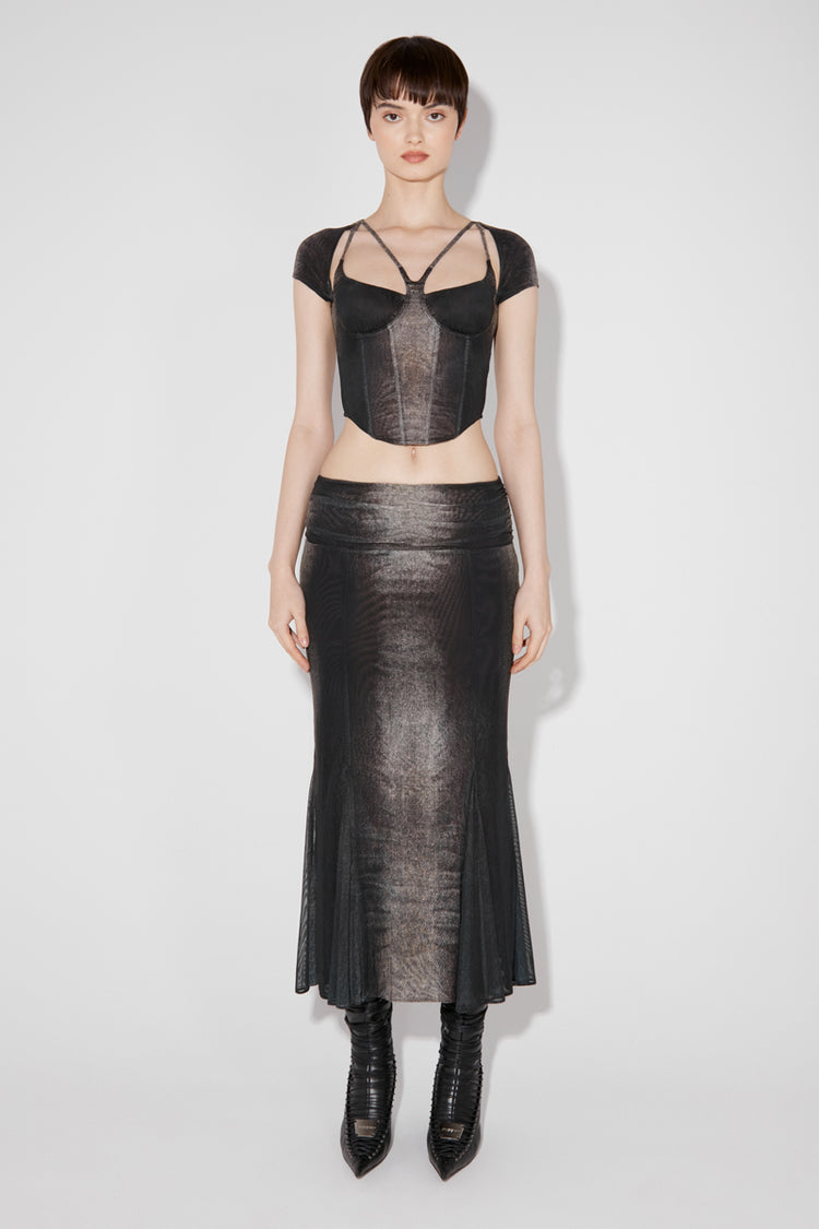 MISBHV X Esther Yu Golden Hour Mesh Corset