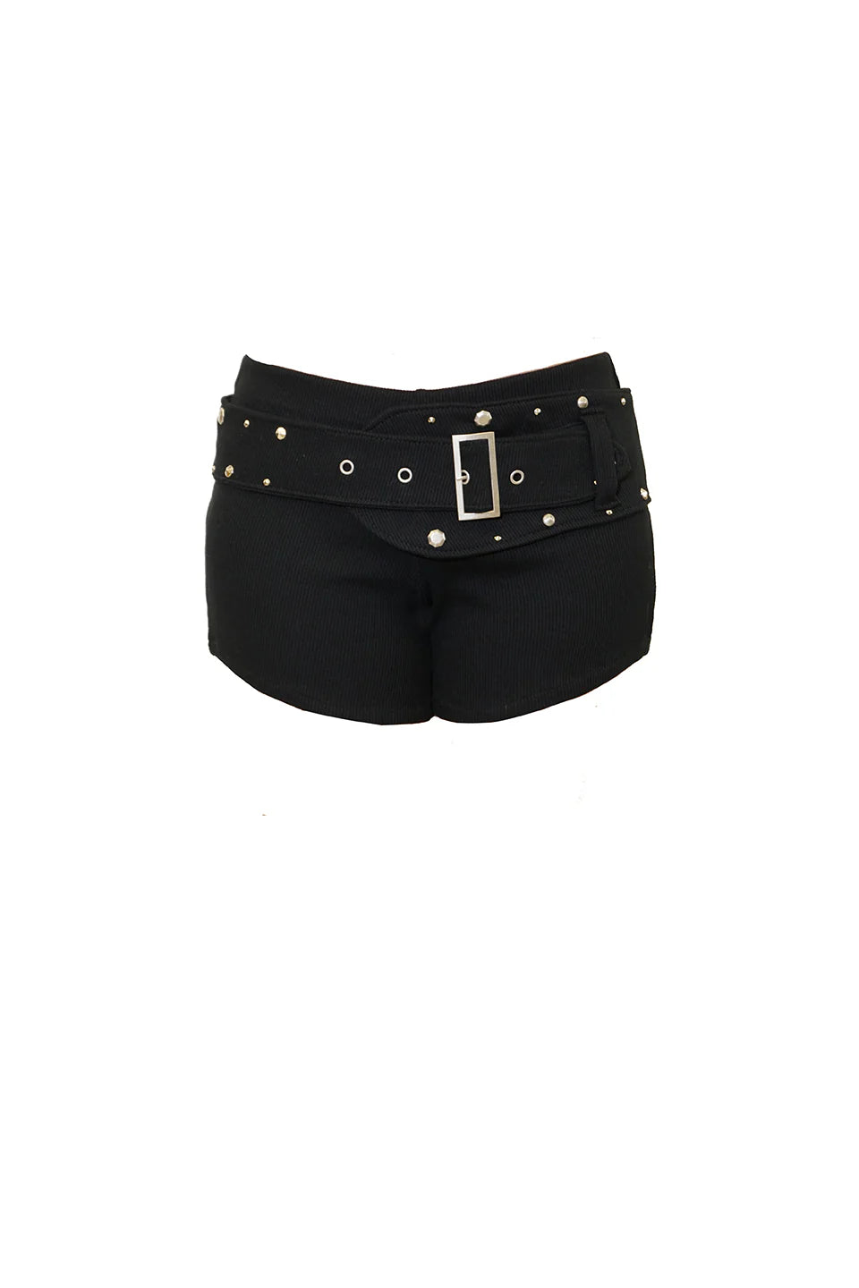 Davi & Dani Solid Pleated Elastic Smocked Waist Mini Shorts