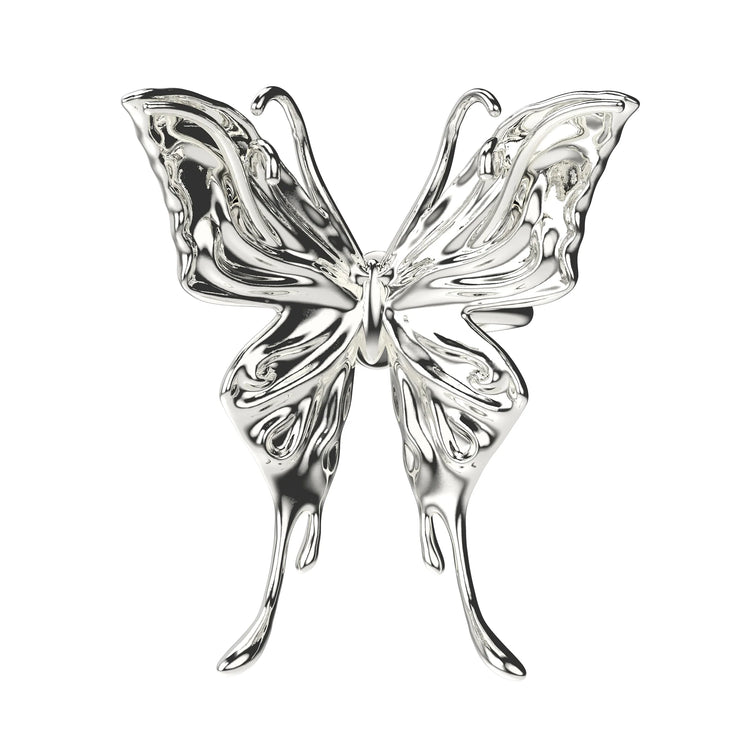 Liquefied Butterfly Knuckle Ring