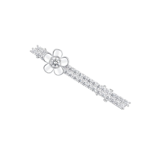 Paradise / Spin Flower Pave Hair Pin