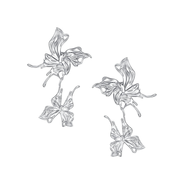 Shadow Liquefied Butterfly Earring