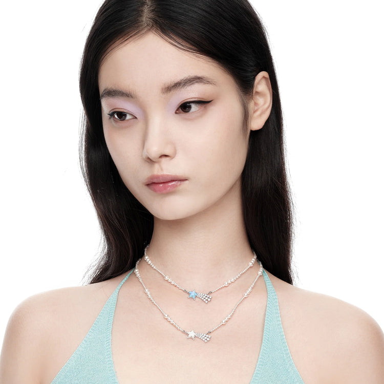 Paradise / Shooting Star Pearl Necklace