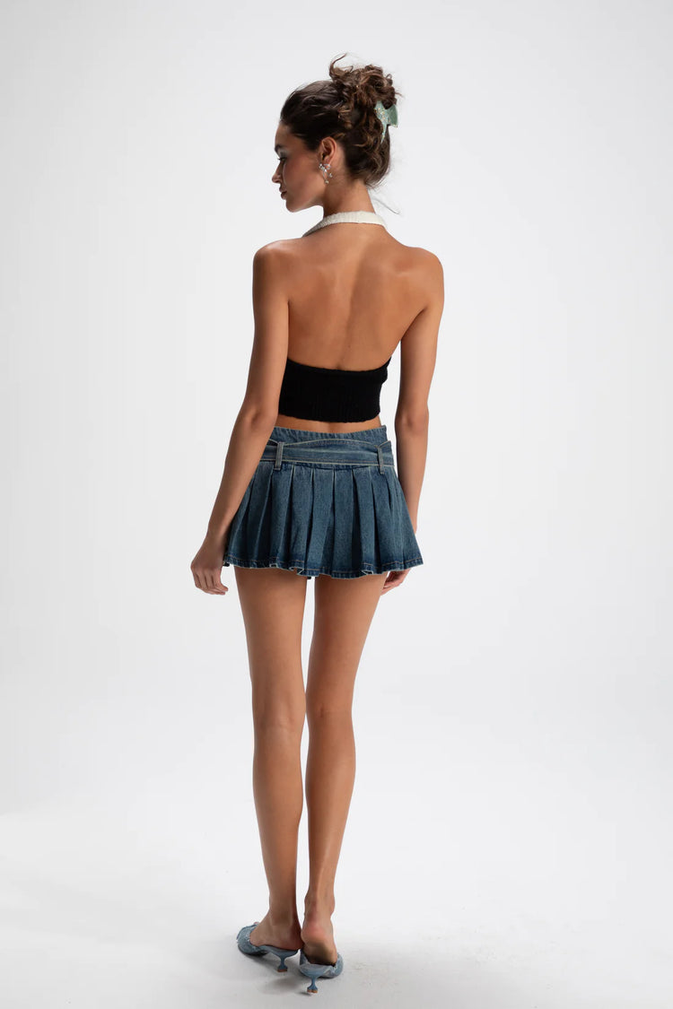 Teresa Mini Skirt (Denim)