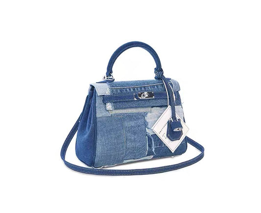 Vintage Shoulder Bag 25 (Denim)