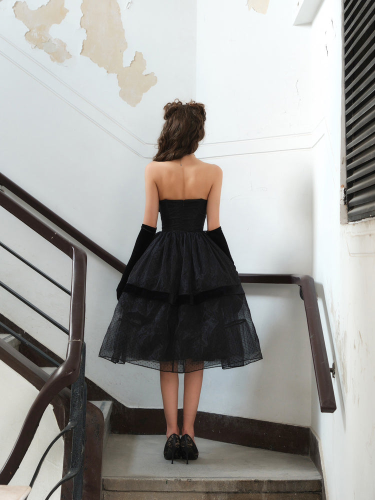 Twilight Black Tiered Dress