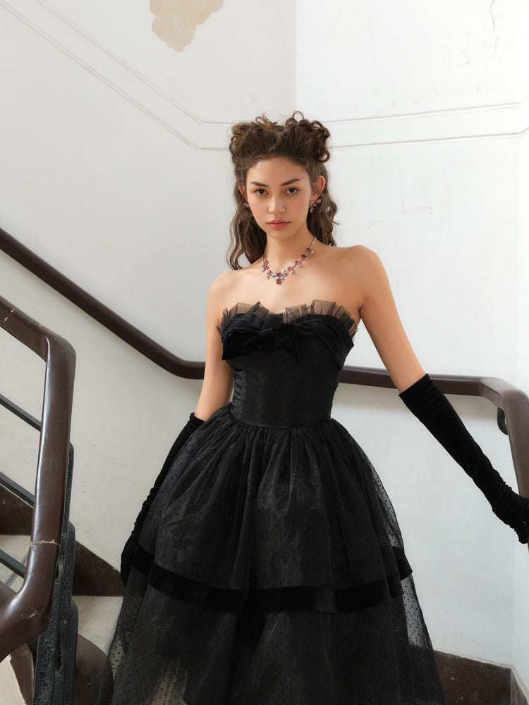 Twilight Black Tiered Dress