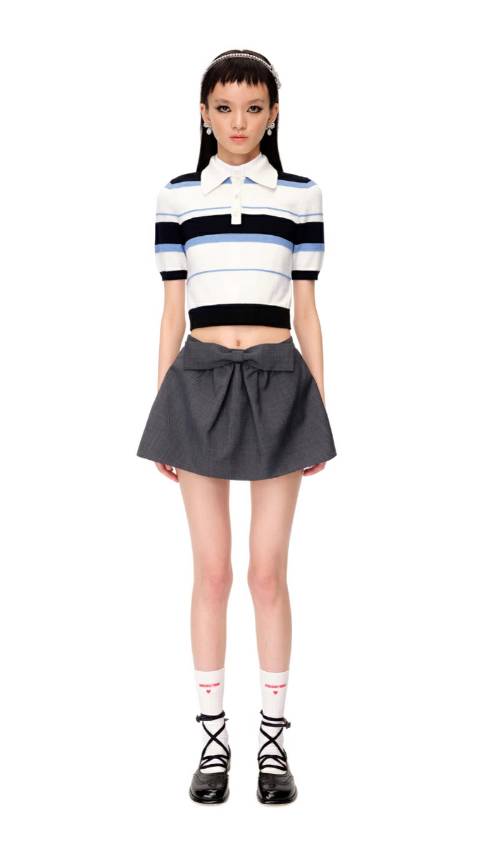 Bow-detail Mini Skirt