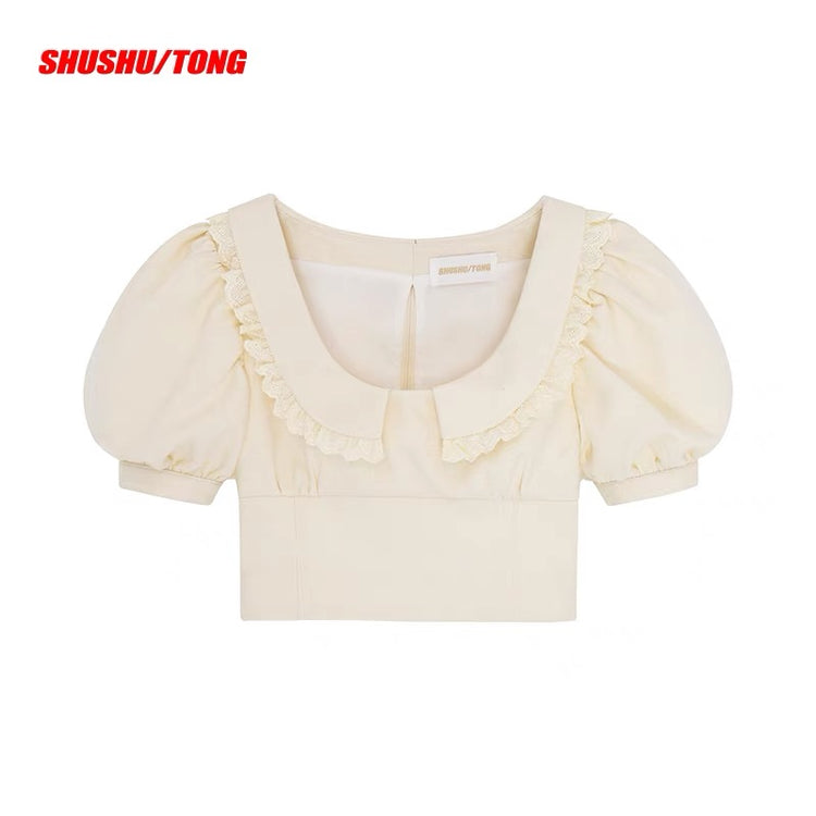 Short-sleeve Cropped Top