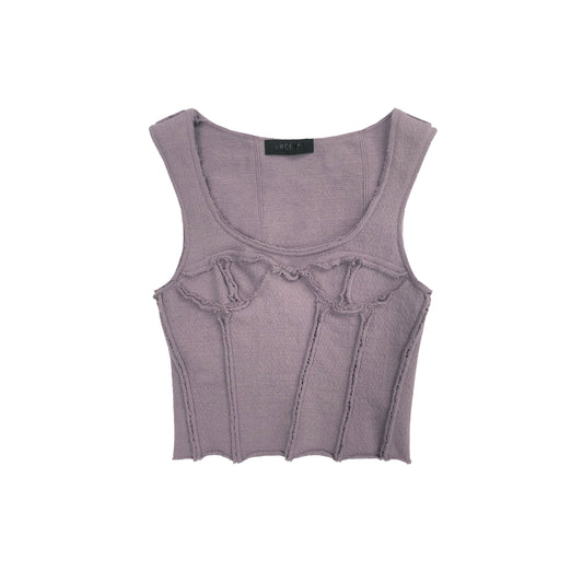 Deconstructed Purple Tank Top