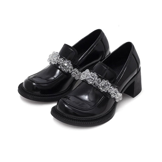 Only Love Eternal Series Transparent  Crystal Loafers