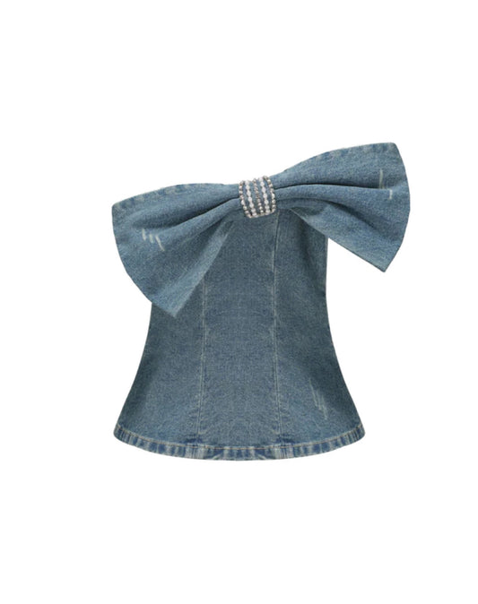 Kate Denim Tube Top