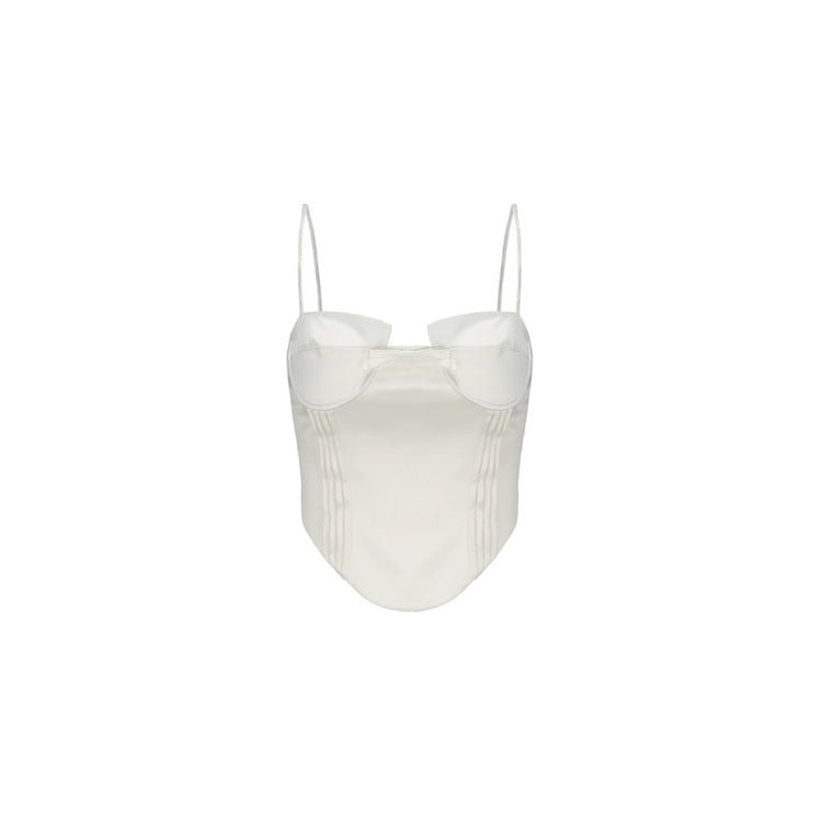 Ivory White Butterfly Bow Camisole