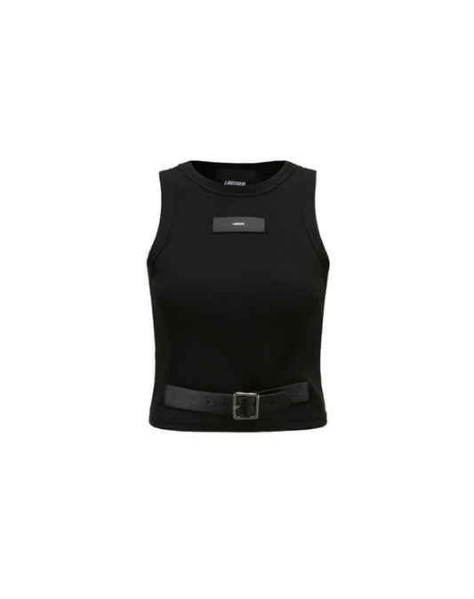 Black Belted Element Vest