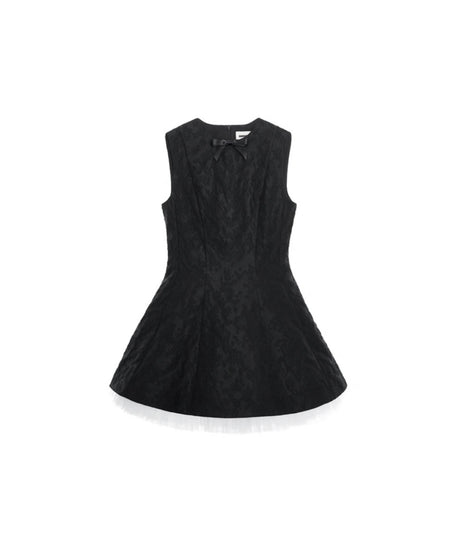 Black Puffy Minidress Black Puffy Minidress