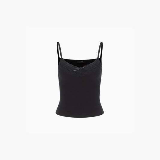 Lace-trimmed Knit Camisole