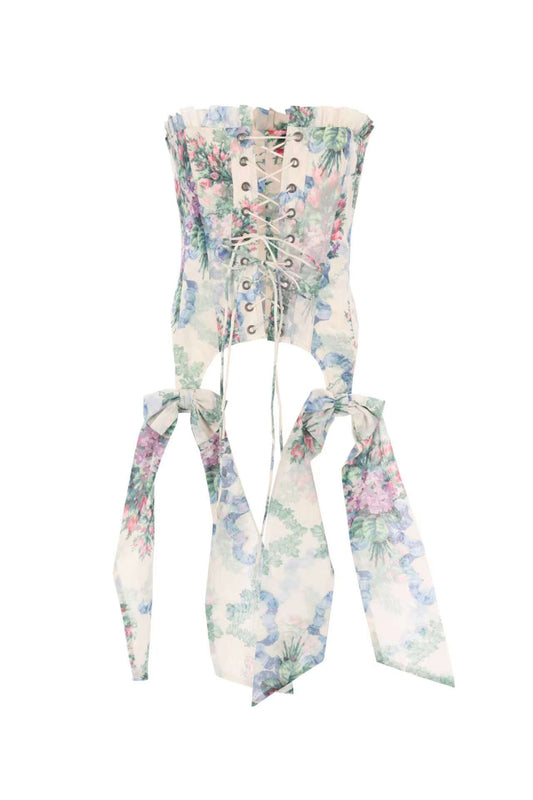 Tria Rose Print Corset