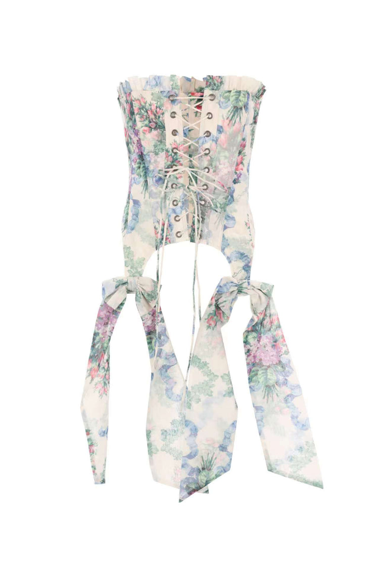 Tria Rose Print Corset