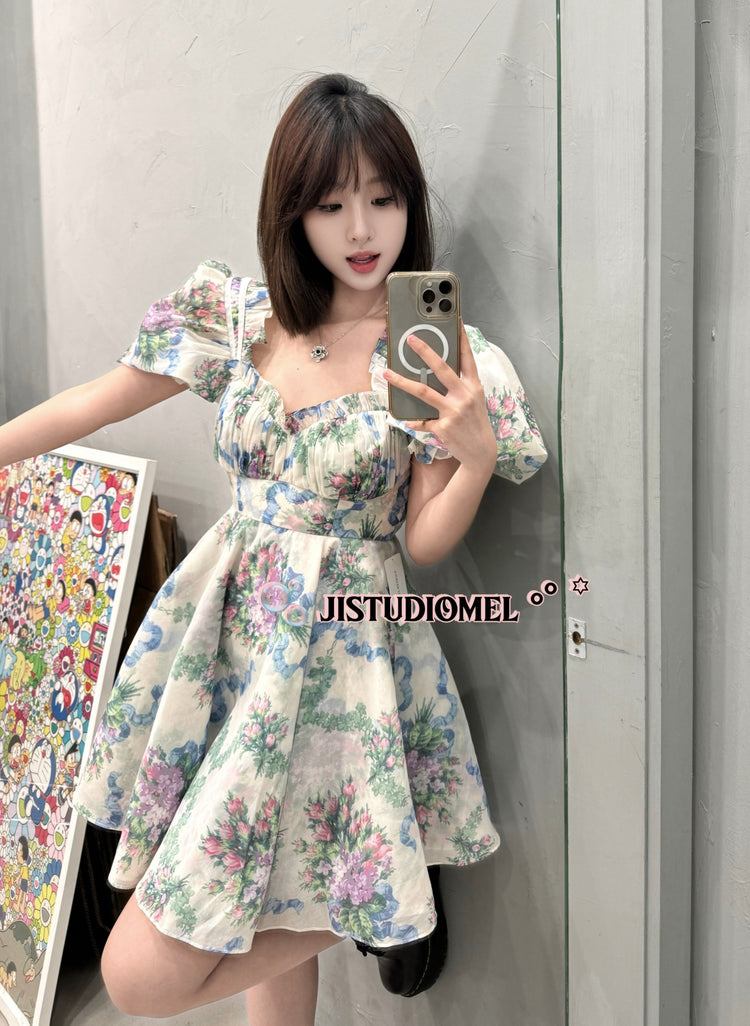 Tria Rose Print Dress