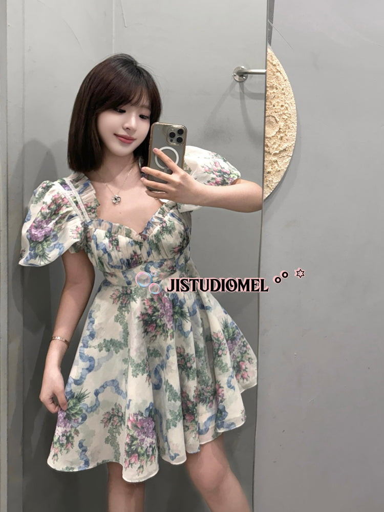 Tria Rose Print Dress