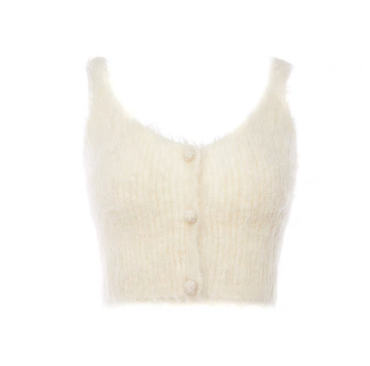 Alpaca wool knit vest