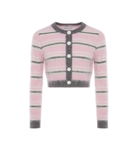 Three-color Striped Sweater