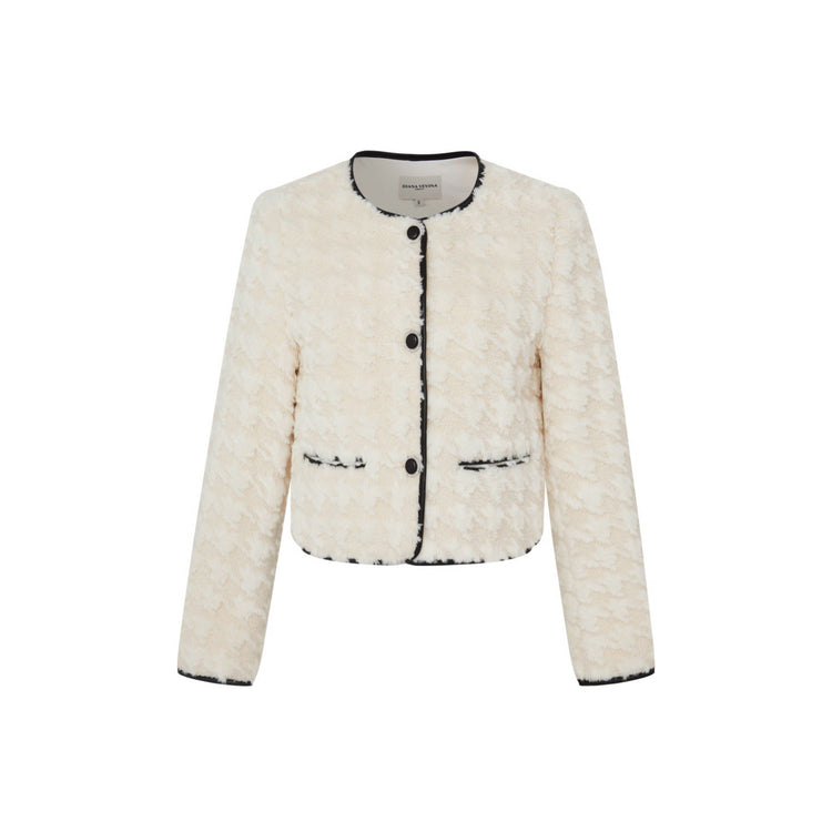 Chanel-Style Plush Short Jacket