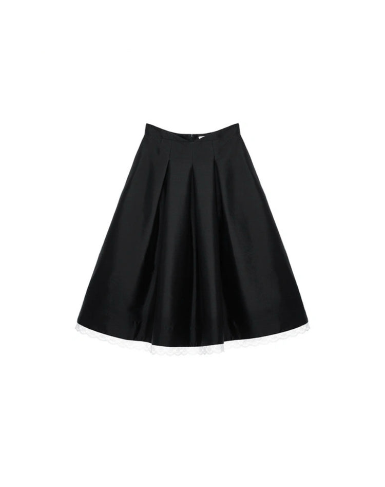 Pleated Midi Skirt