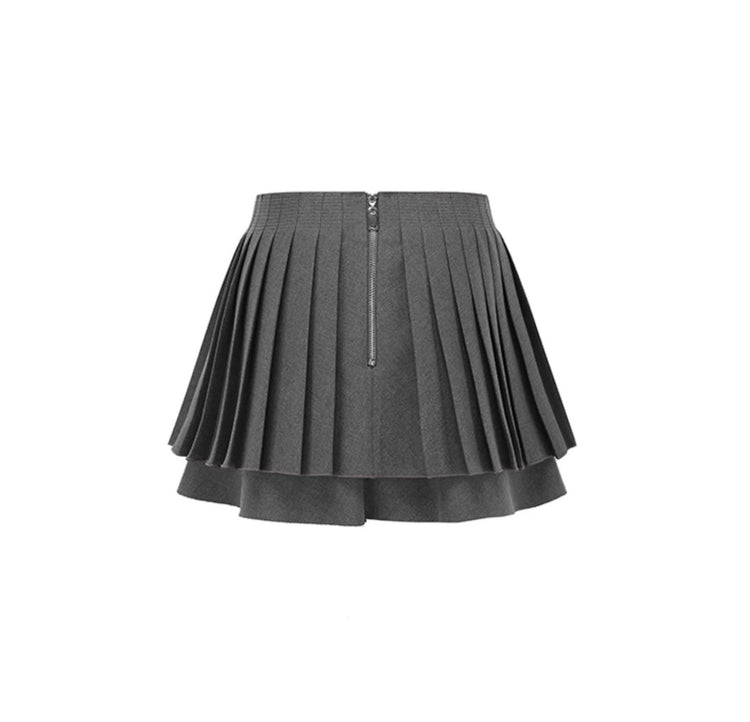 Academy-style A-line Pleated Skirt