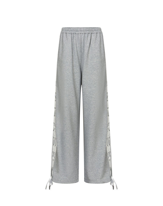 Side Ribbon Loose Fit Sweatpants